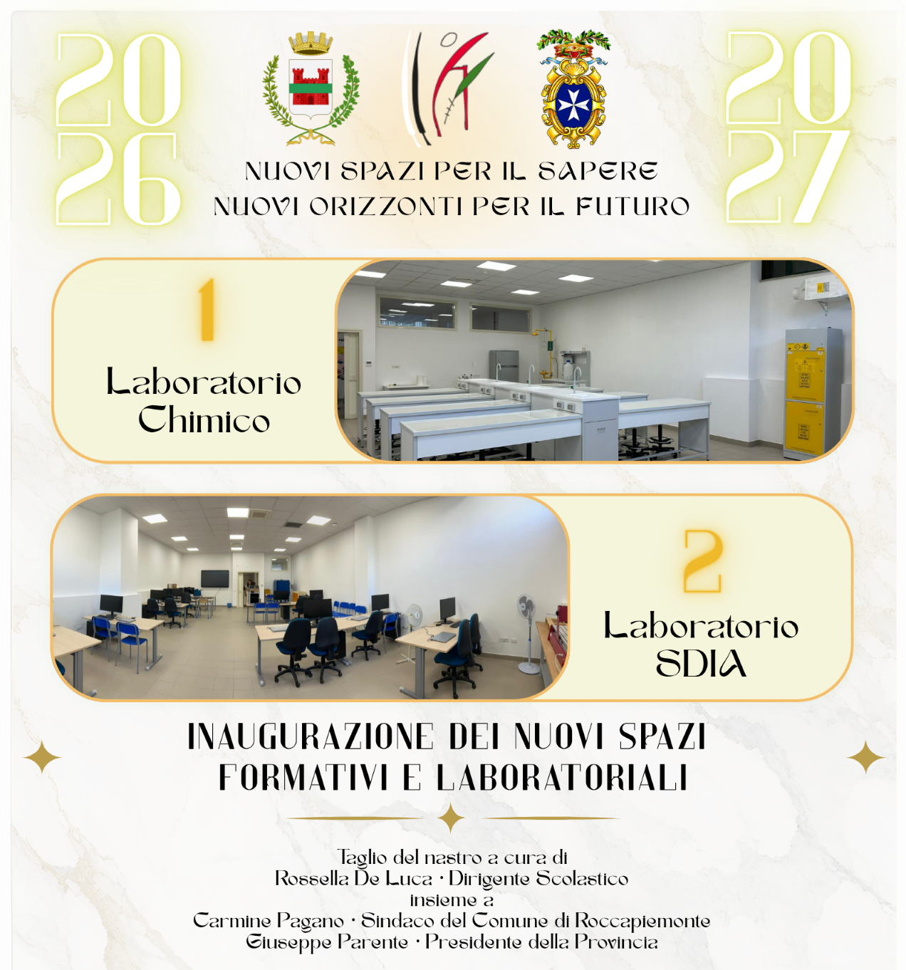 Nuovi spazi per dare forma al futuro! Inaugurazione dei nuovi spazi del Polo Liceale “B. Rescigno”